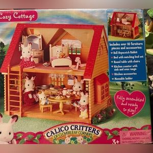 Lot Epoch Calico Critters Cozy Cottage House & Pieces Sylvanian Family Kitchen++